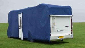 A breathable caravan cover