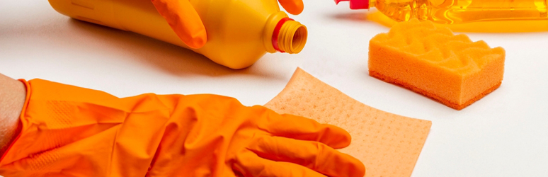 cleaning gloves and products