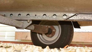 Unbraked trailer wheel