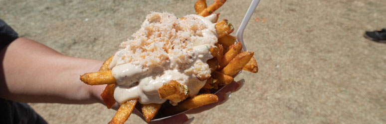 Galic crab chips at food festival