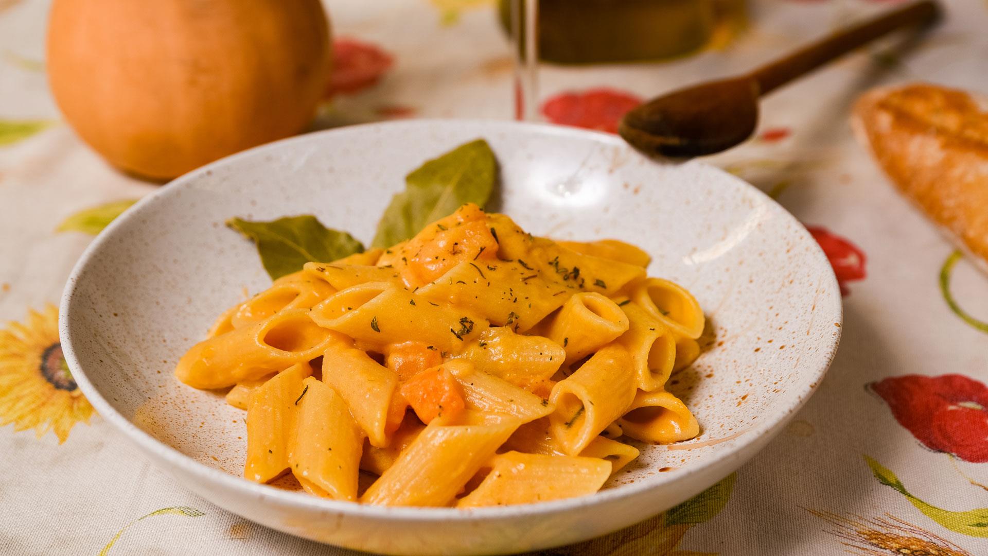 Creamy pumpkin pasta