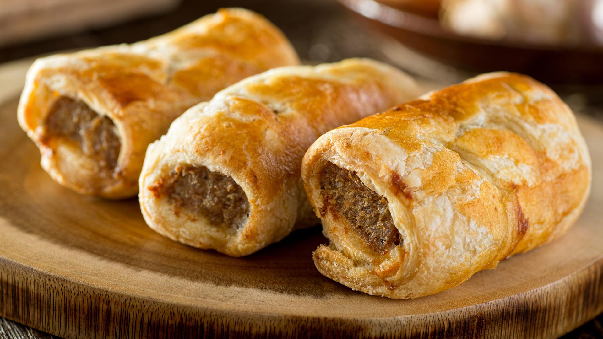 Homemade sausage rolls