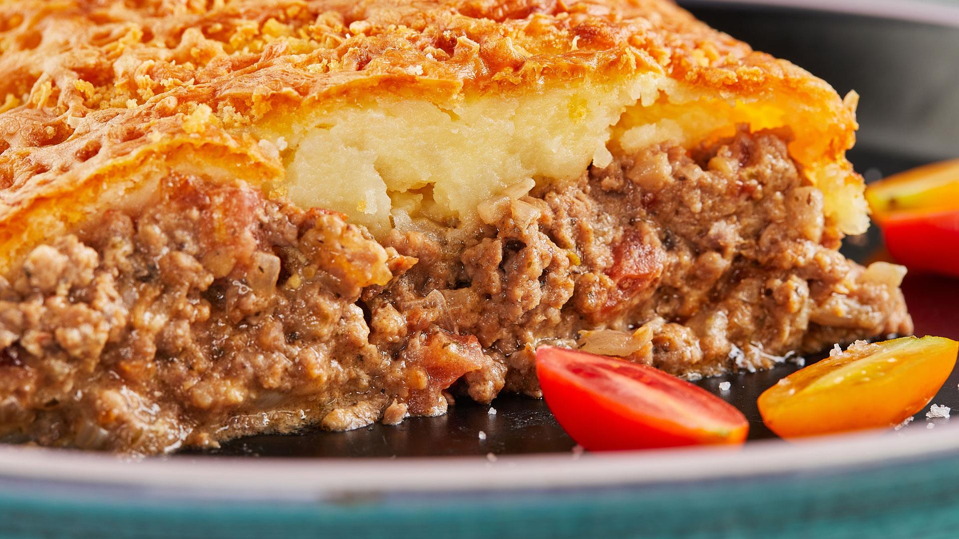 Minced beef and pie