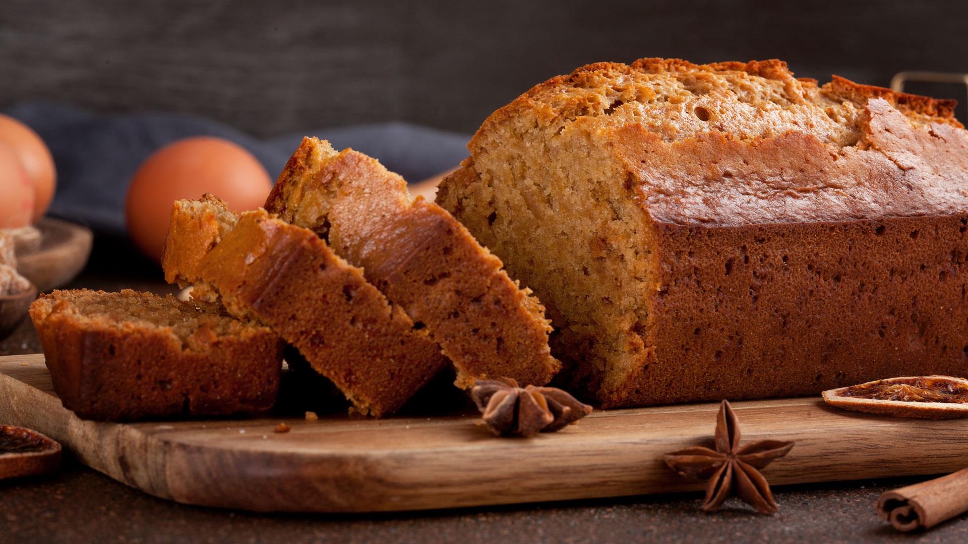 Sticky vegan ginger cake