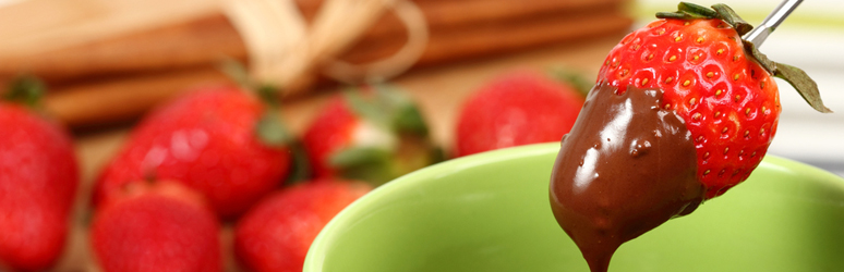 strawberries dipped in chocolate