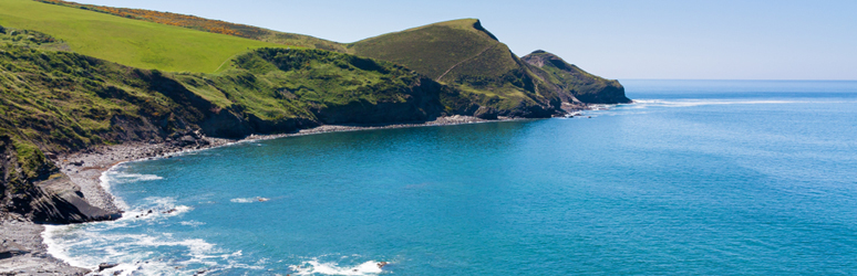 sea and mountains landscape