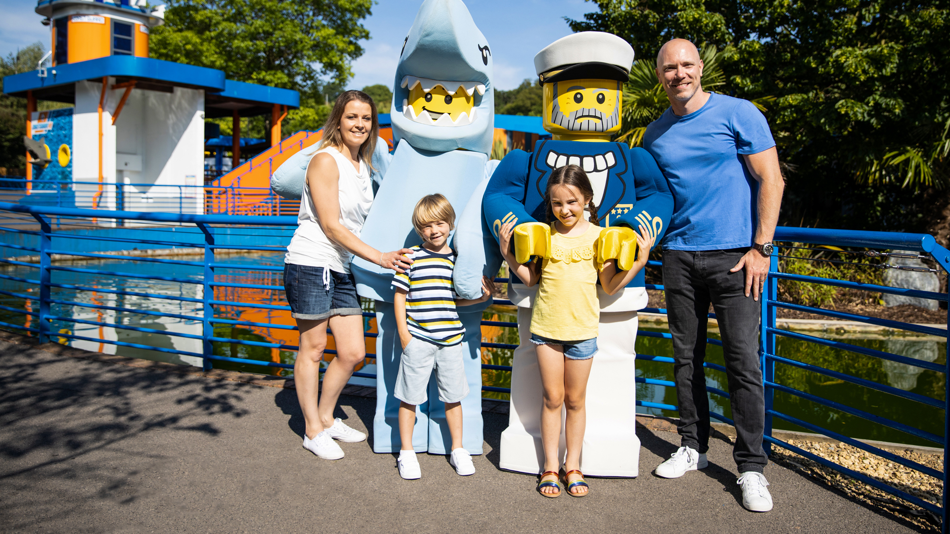 family at legoland