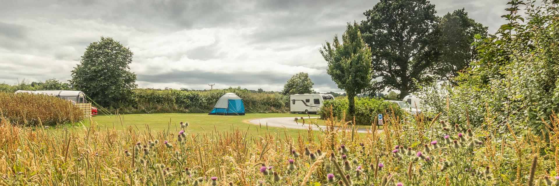 View of Barnard Castle Campsite