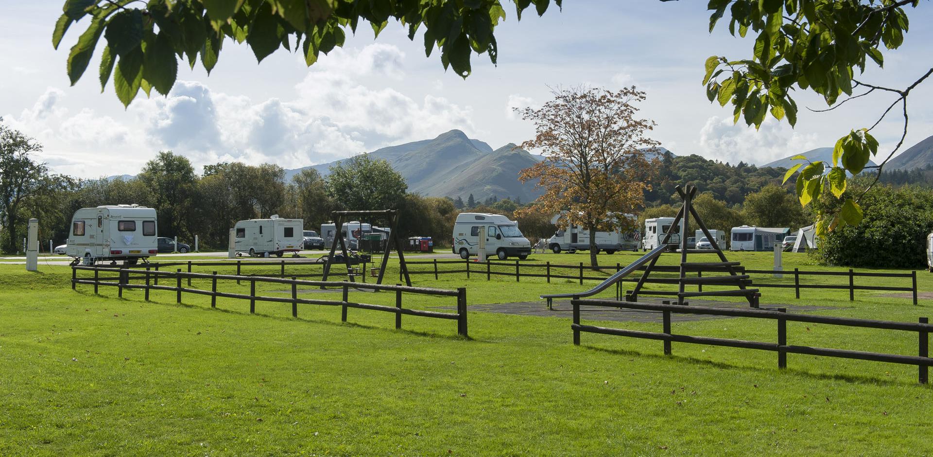 Playground at Keswick Campsite