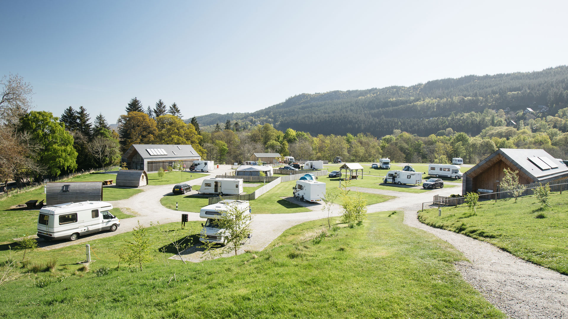 Loch Ness Shores Club Site with Pods
