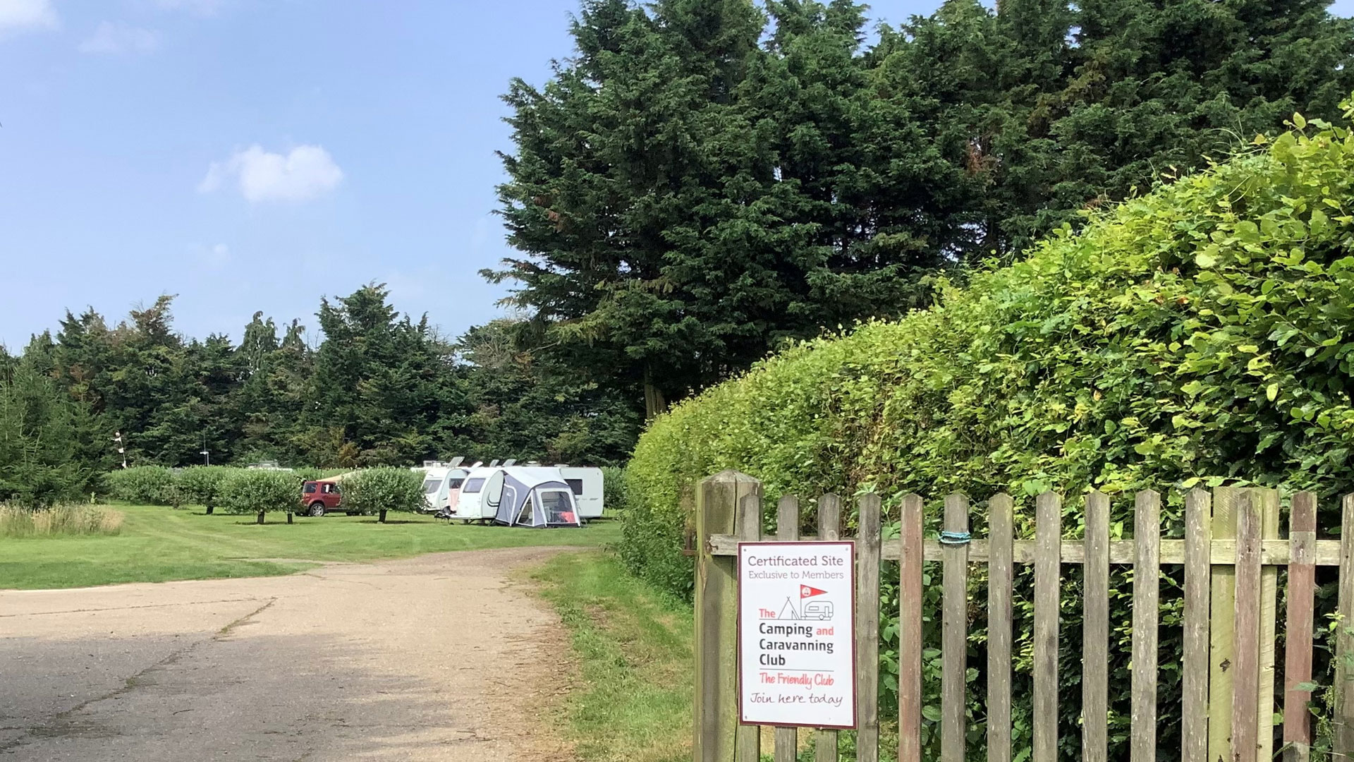 Acle Church Farm The Camping and Caravanning Club