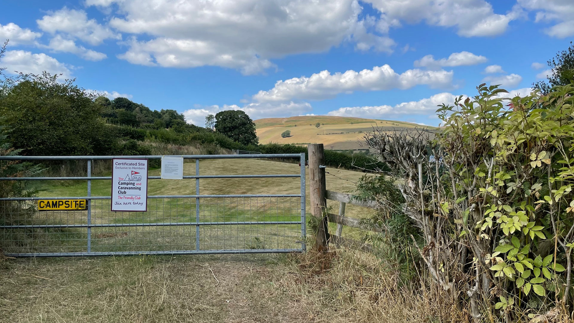 HayonWye New House Farm The Camping and Caravanning Club