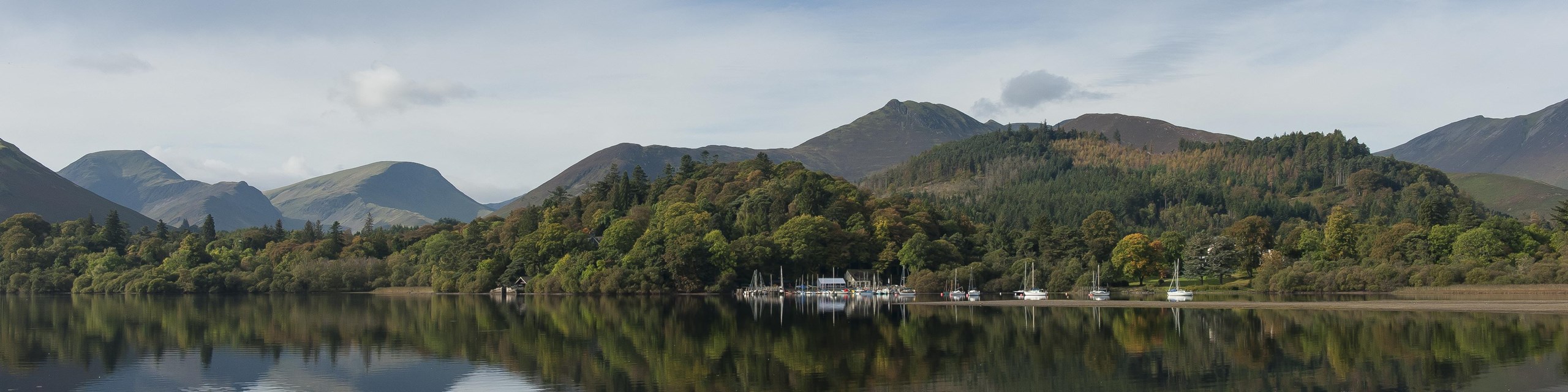 Stunning view of Derwentwater, Keswick Campsite