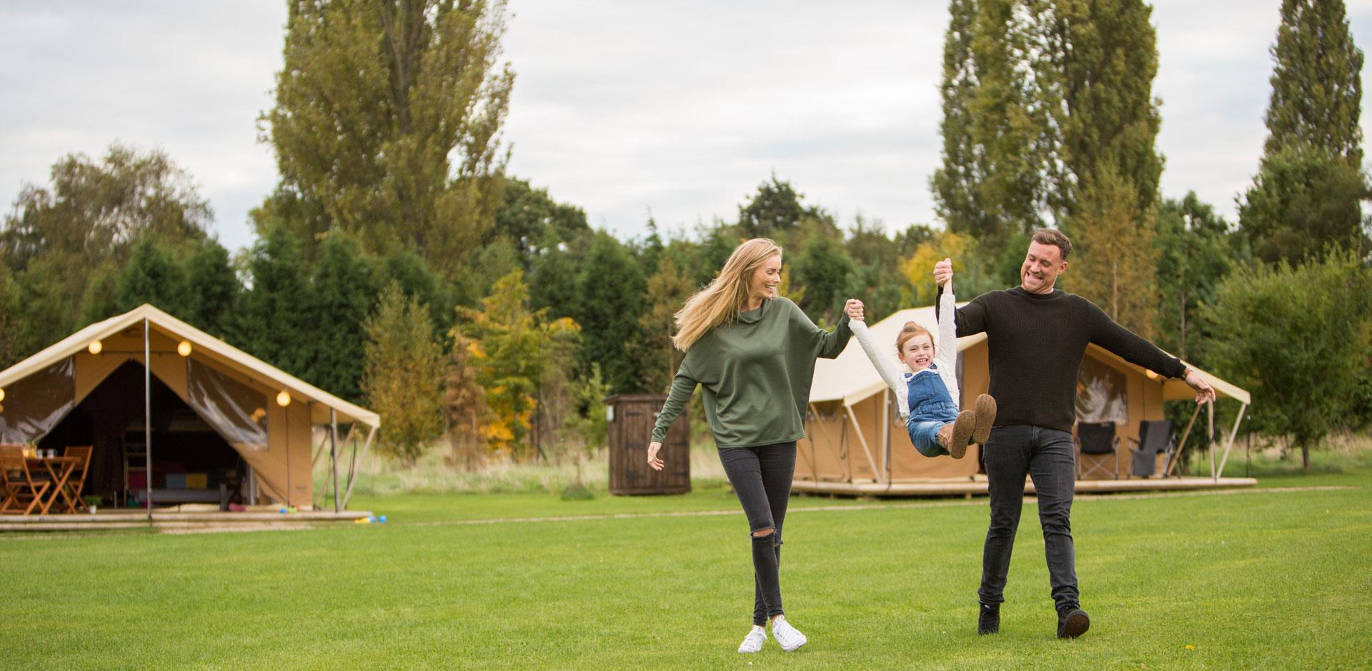 Safari tents banner