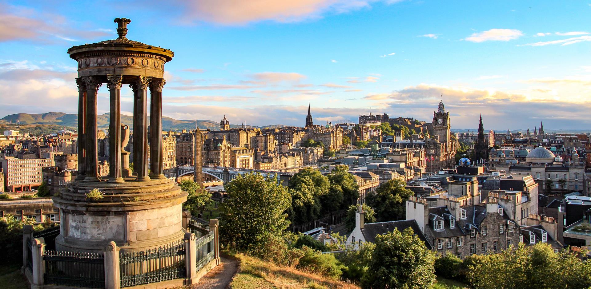 skyline view of Edinburgh
