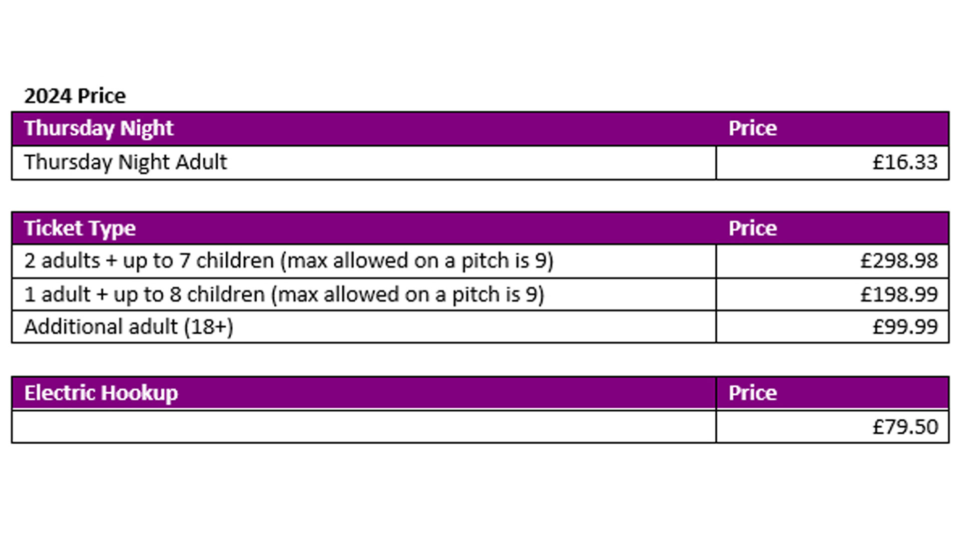 TL Pricing