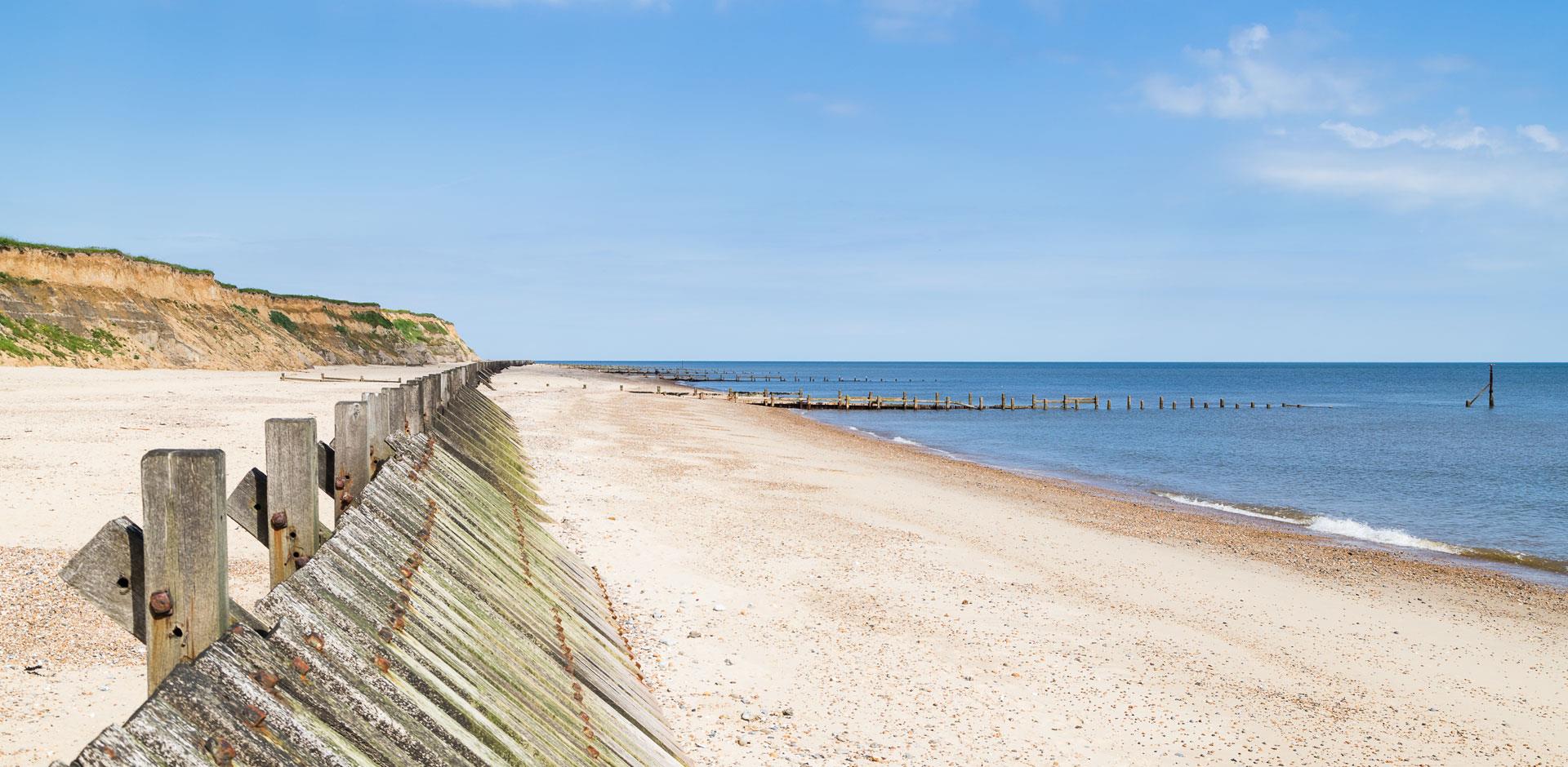 Happisburgh Beach in Norfolk