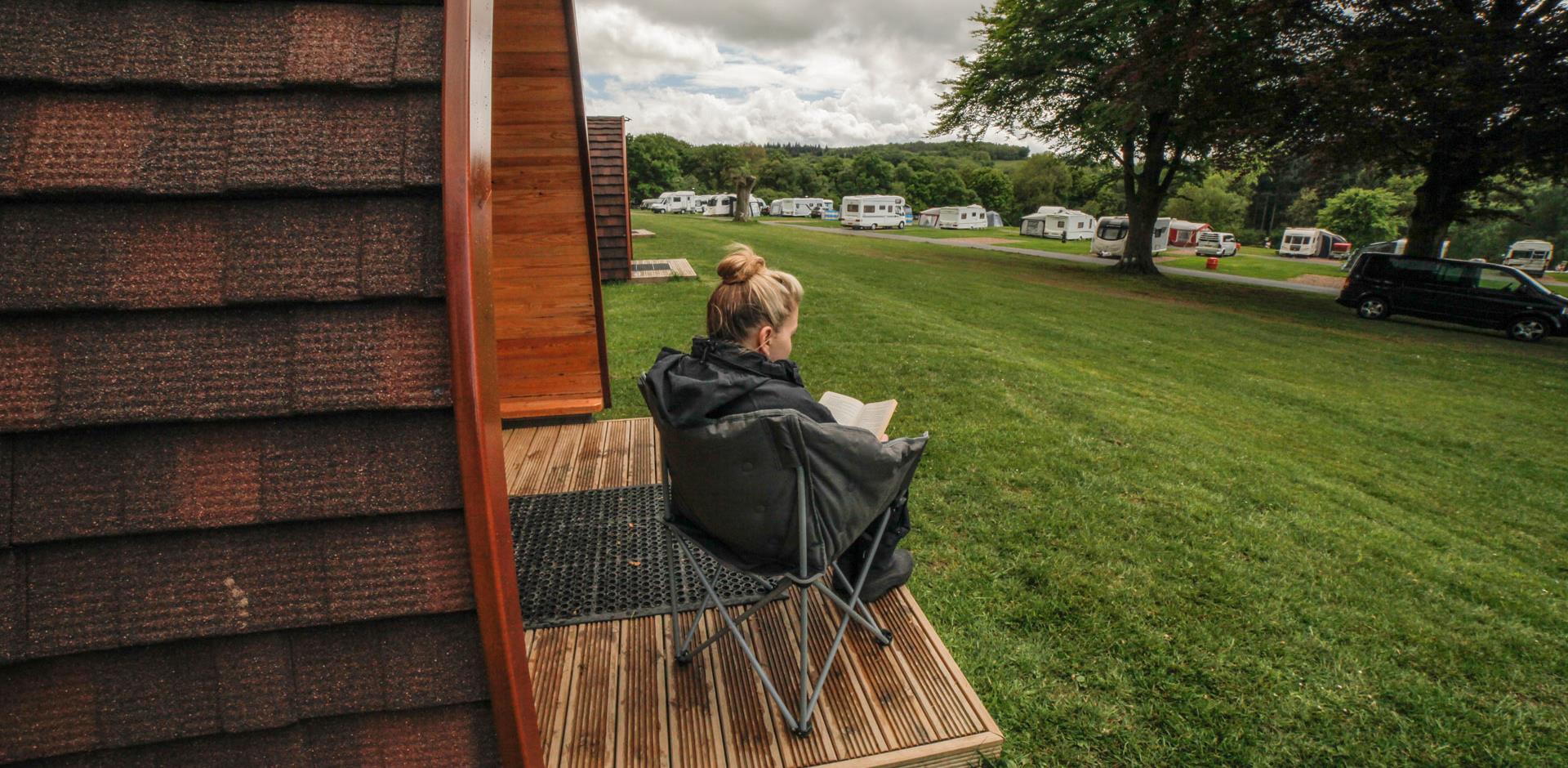 Glamping Pod on a campsite