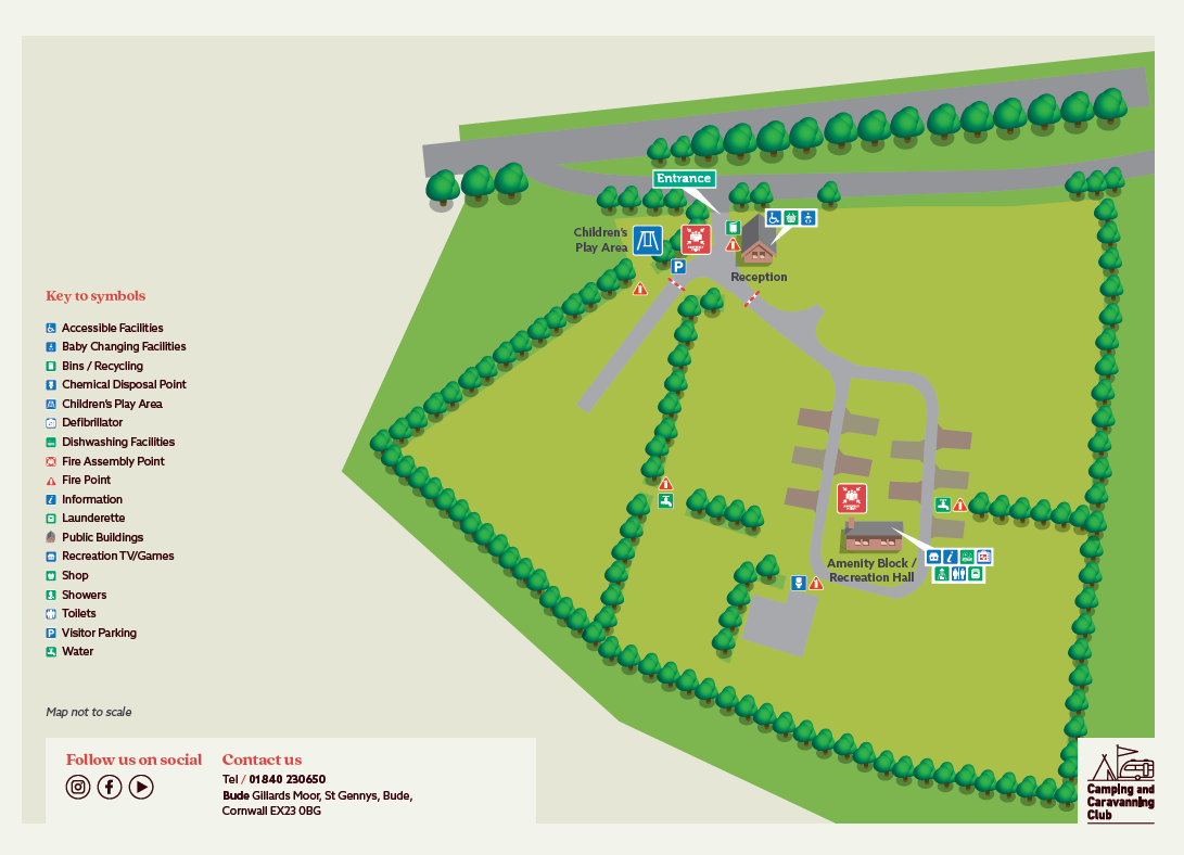Camping And Caravan Club Sites Map Bude - Camping And Caravanning Club Site - The Camping And Caravanning Club