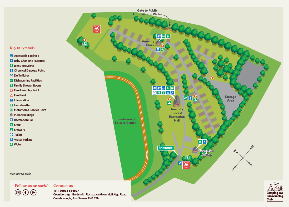 Crowborough Camping and Caravanning Club Site The Camping and Caravanning Club