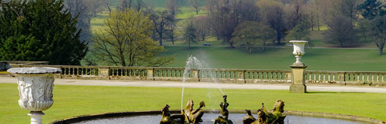 Chatsworth house garden fountain