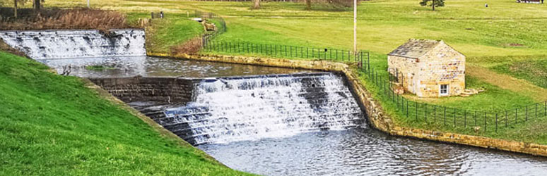 yorkshire sculpture park waterfall