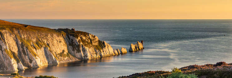 isle of wight needles landscape view 