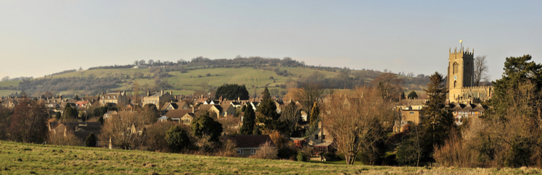winchcombe village landscape view
