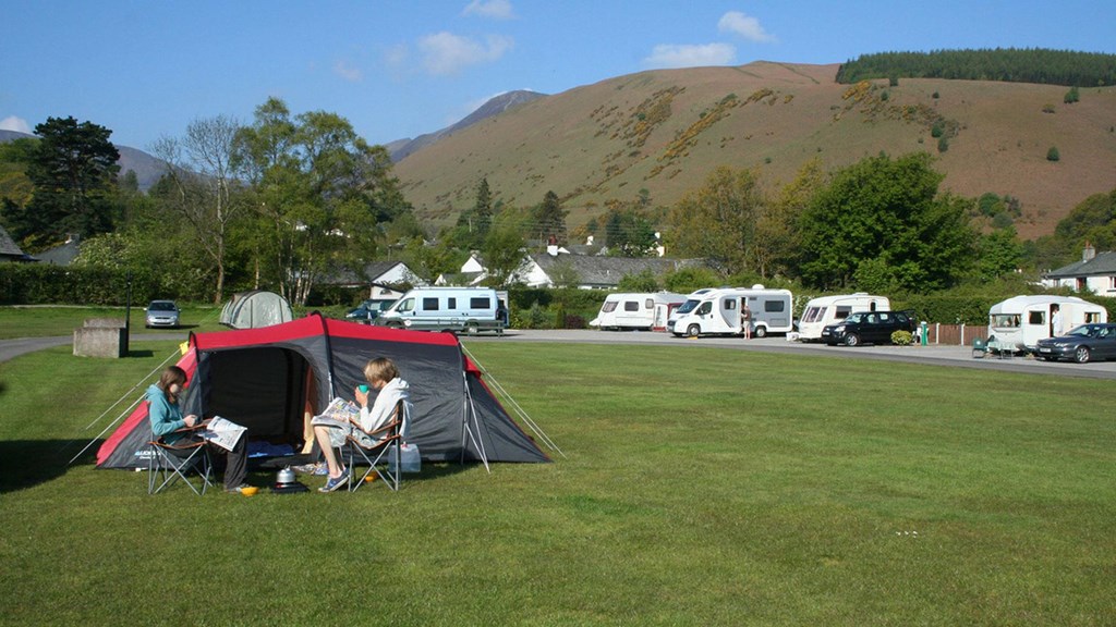 Braithwaite Village Club Site lake district campsite