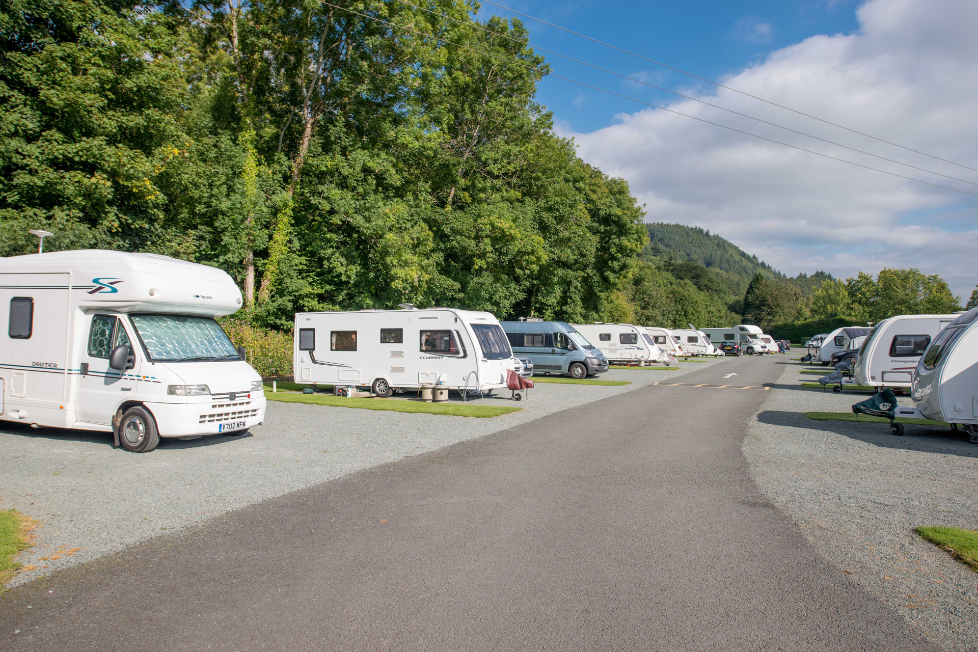 BetwsyCoed Riverside Touring Park The Camping and Caravanning Club
