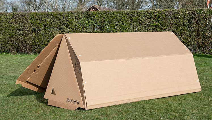 Cardboard tent deals