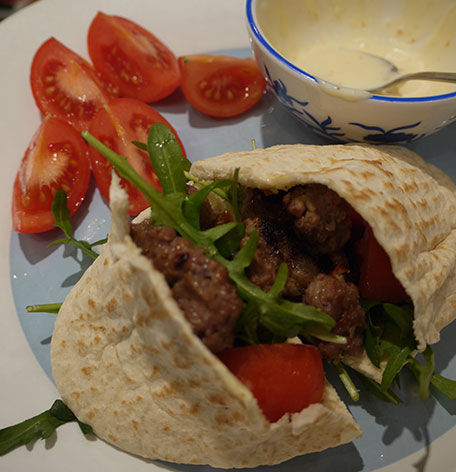 Lamb Kofta Pittas