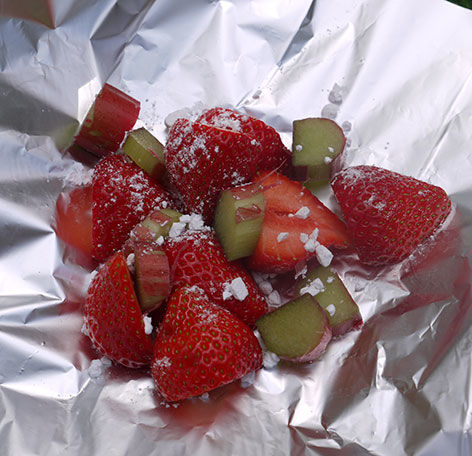 Boozy rhubarb