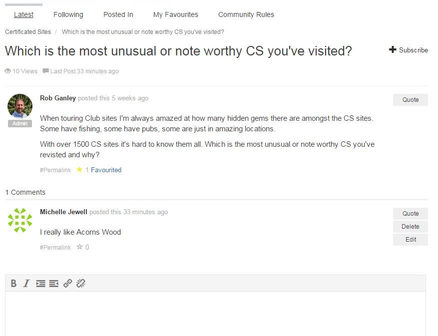 The Camping and Caravanning Club Forum: How-to guide - The Camping and