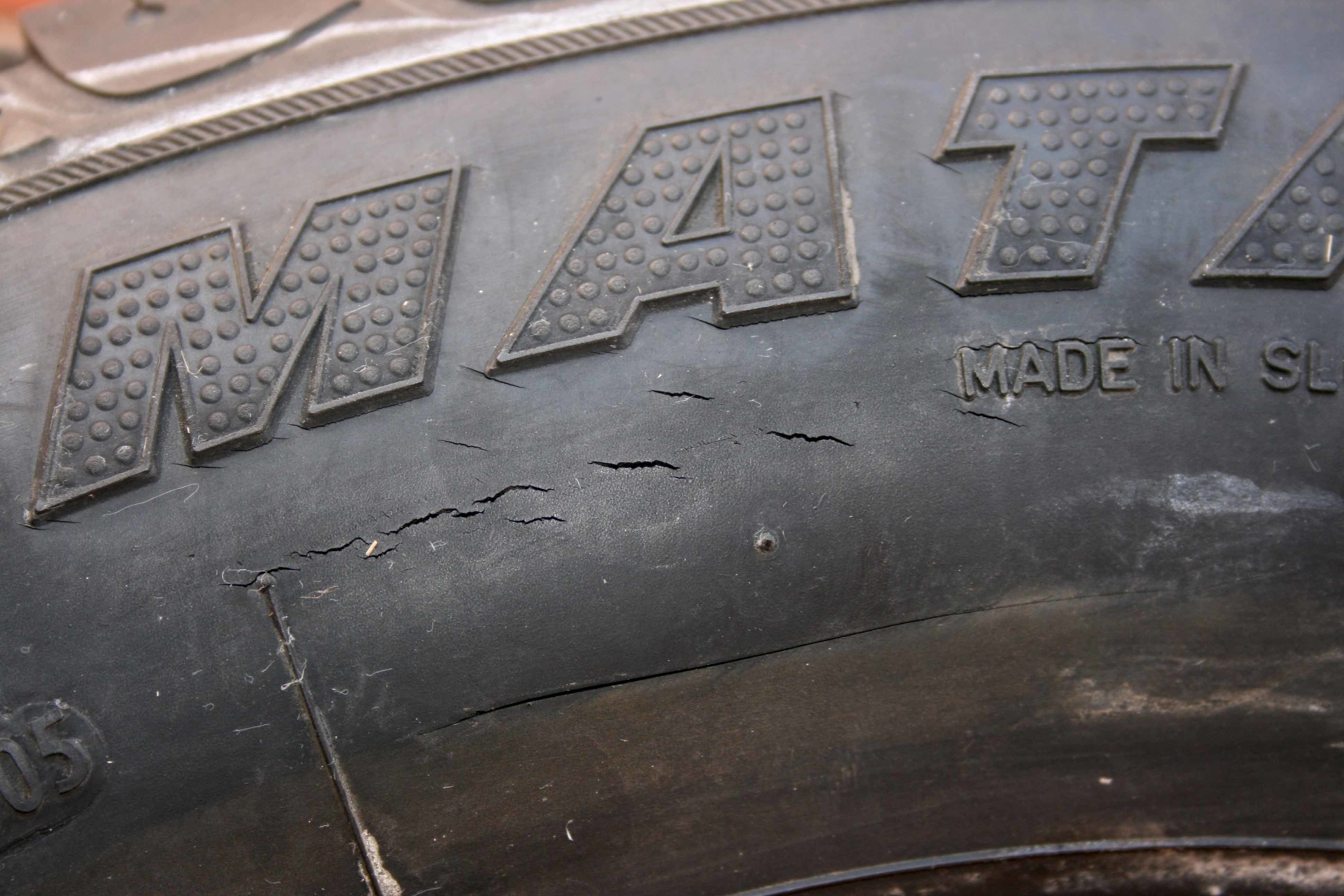 Caravan tyres are susceptible to ageing and may need replacing even though the tread is fine