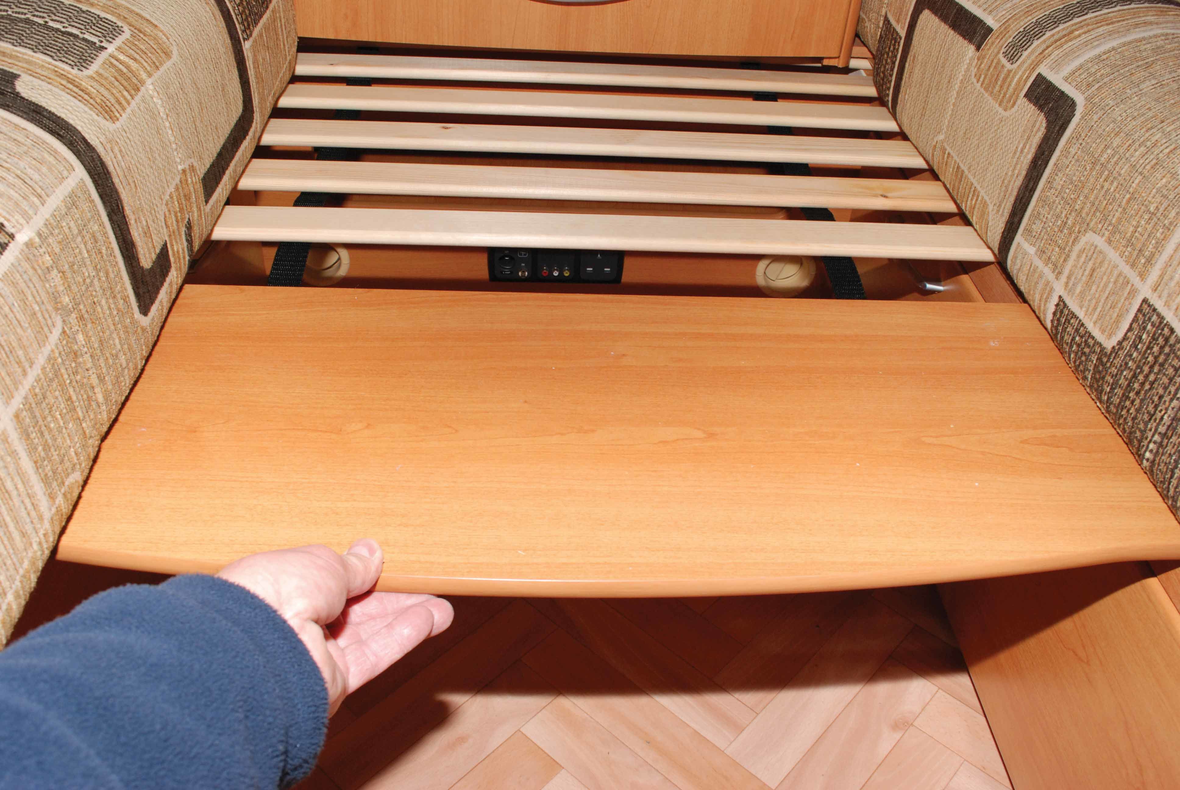 Inspect and try out as much of the equipment as possible, such as these bed slats.