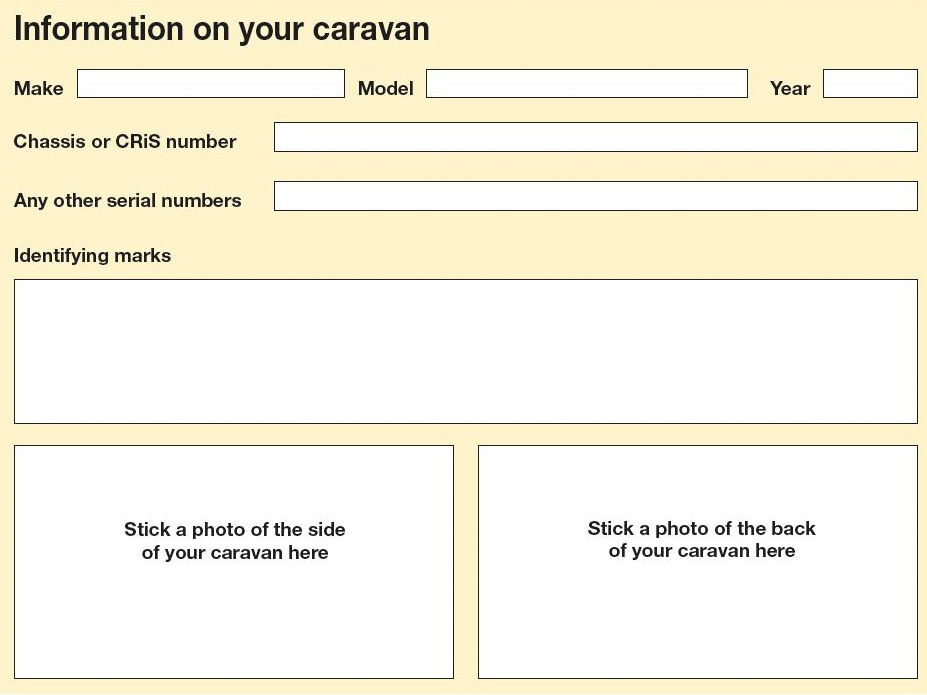 WEB Information on caravan form