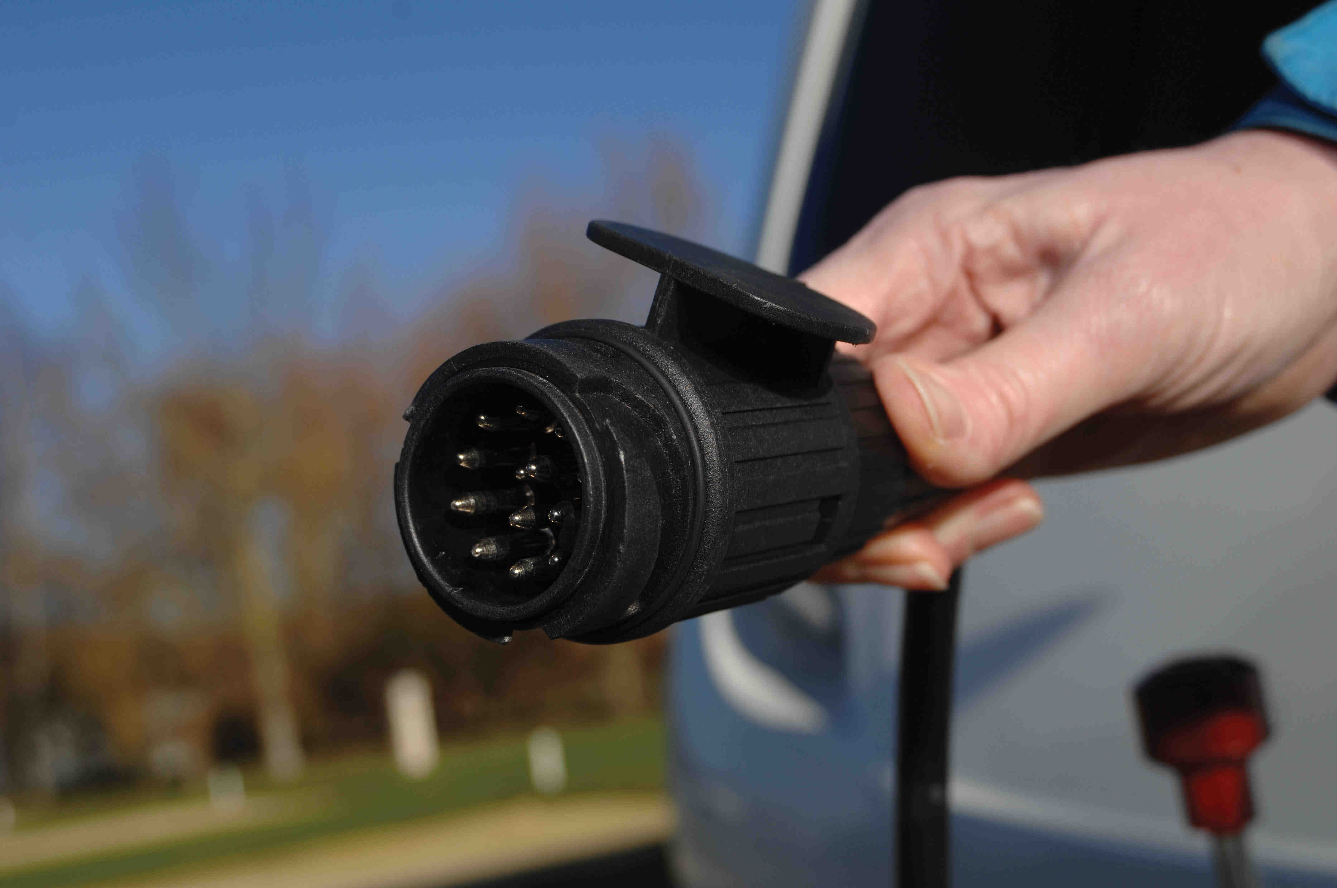Check your car-to-caravan connector