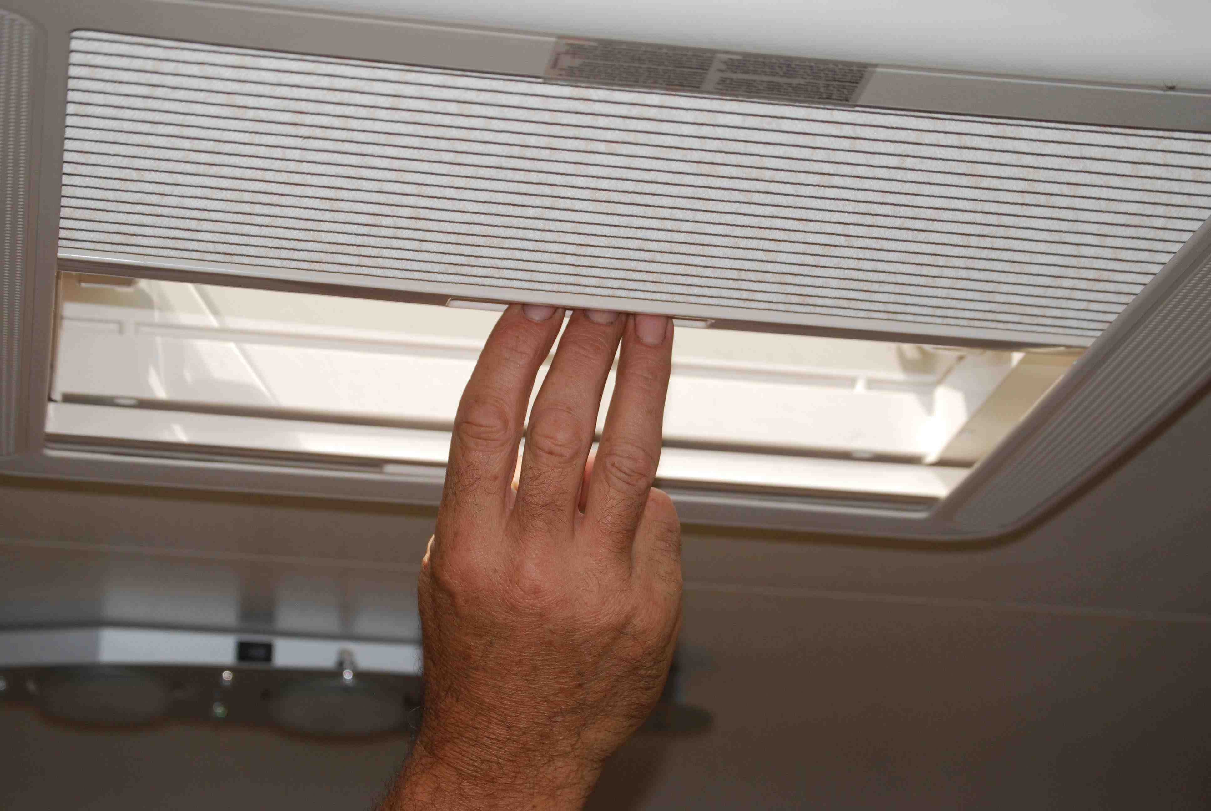 Spring-loaded blinds are best left in the open position