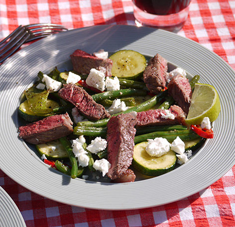 Hot Steak Salad