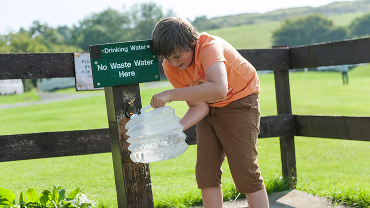 Safe drinking water on camp