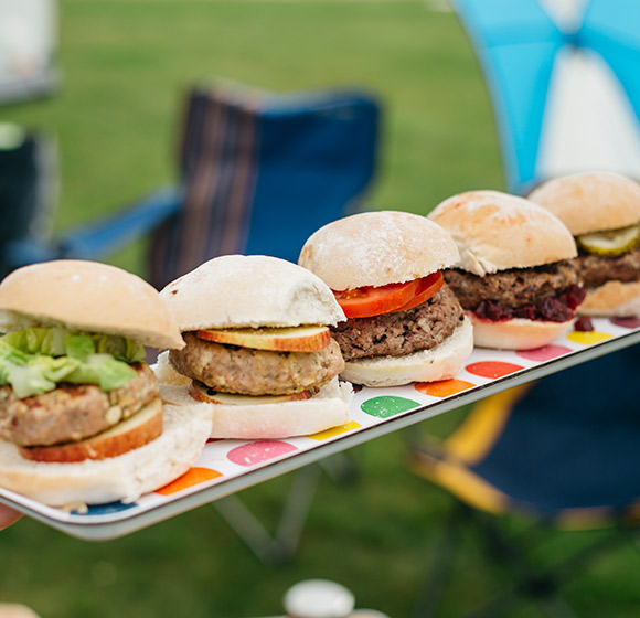 Turkey and apple burgers