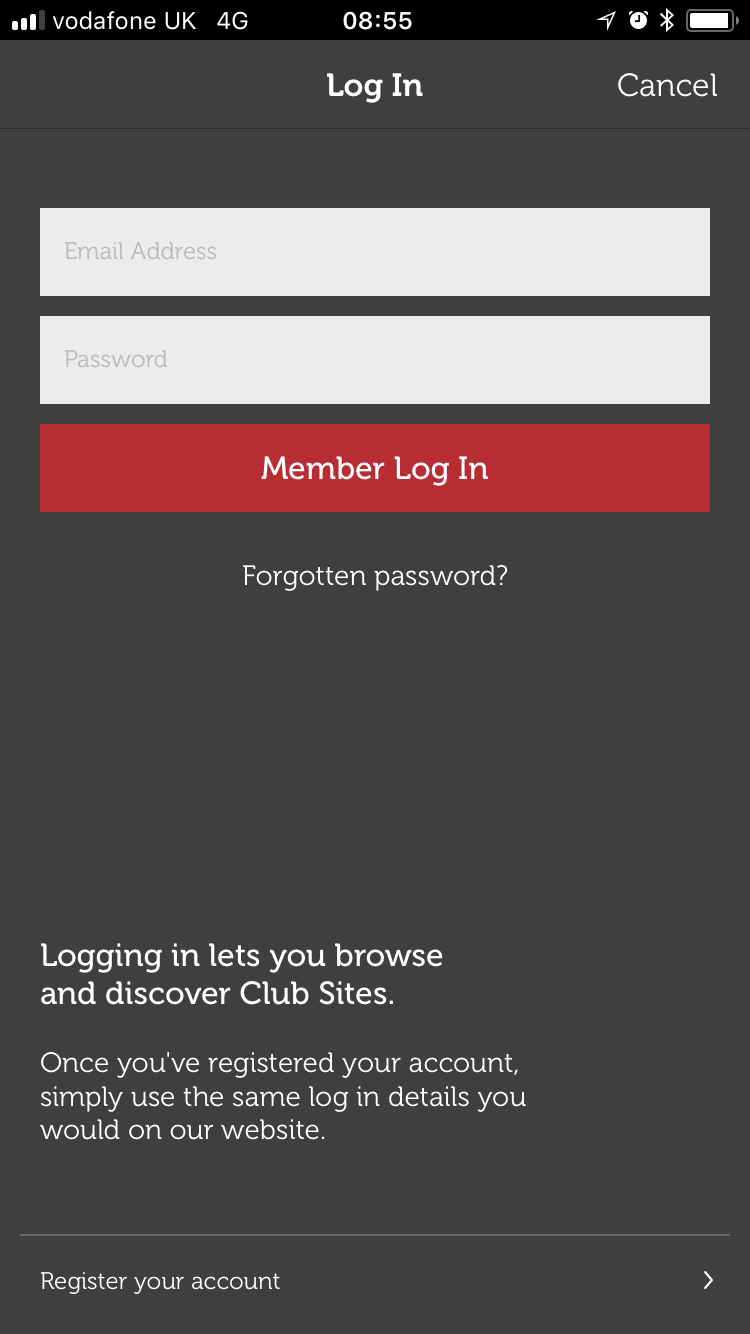 SiteSeeker App 2018 Login