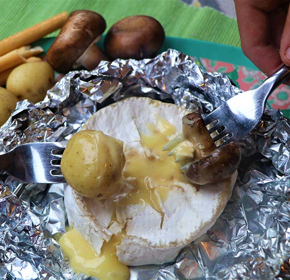 Fondue in foil