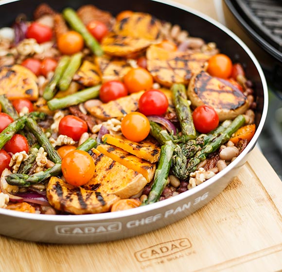 Smoked butternut squash salad