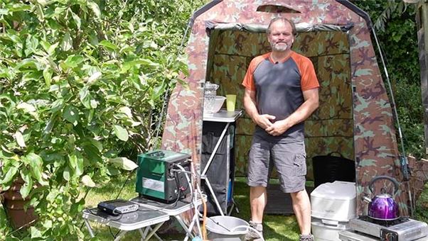 How to set up your camping toilet/washing facility
