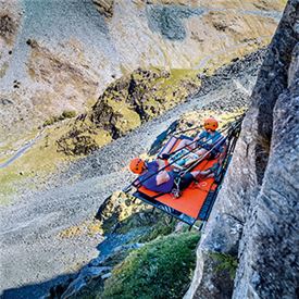 Camping on a cliff-edge