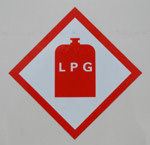 Gas warning sign