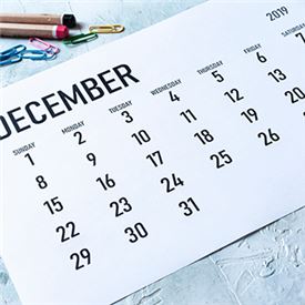 December diary dates