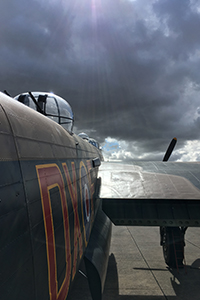 Gazing down the fuselage of the Lancaster ‘Just Jane’